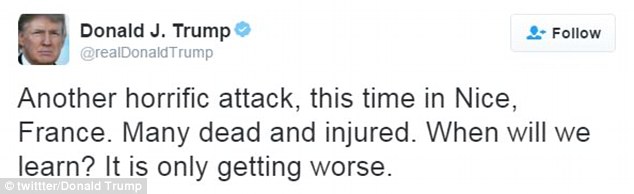 'This Is War' Trump Speaks On Nice Bastille Day Attack