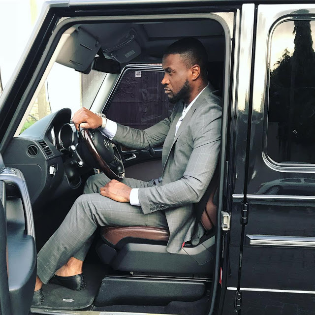 Peter Okoye Poses Inside His Mercedes G Wagon (Photo)