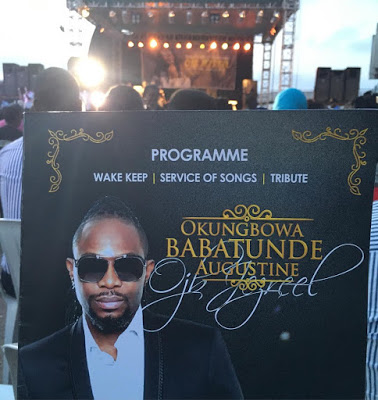 Photos: OJB's wives & kids at his wake keeping & service of songs tonight