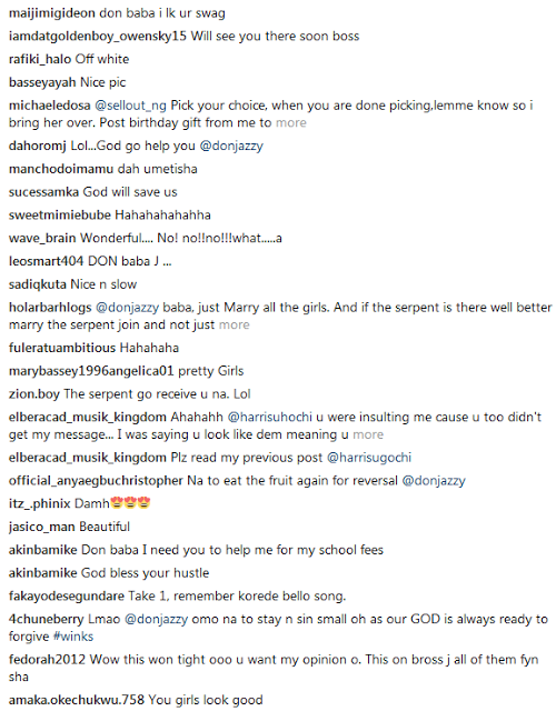 Fans Come For Don Jazzy After He Shared Hot Photo Of These 3 Slay Queens