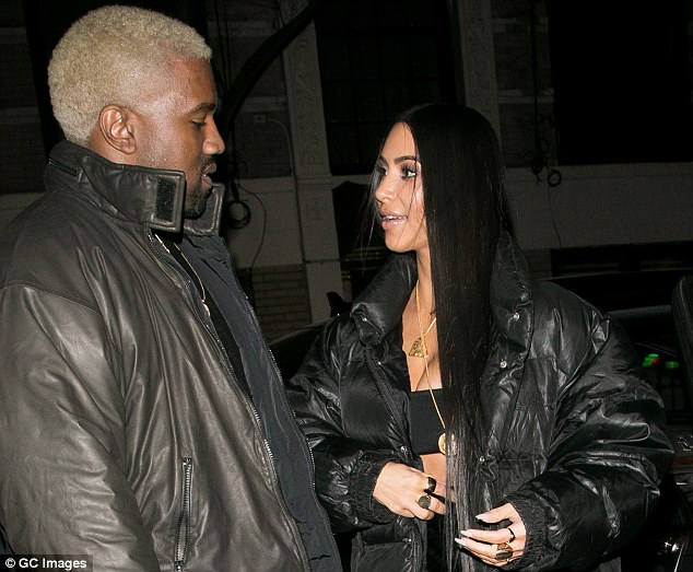 Photos: Kim K and Kanye West step out together for dinner for Valentine's Day