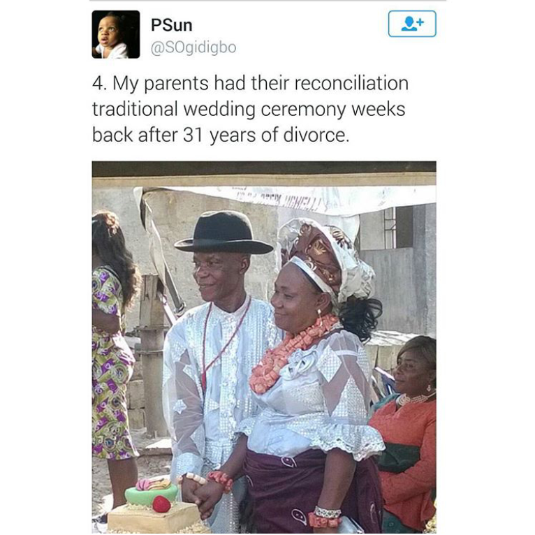 Photos Nigerian Couple Reconcile After Years Of Divorce Torizone