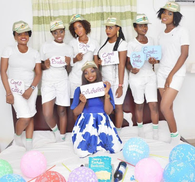 Checkout These Beautiful Nysc-Inspired Birthday Shower Of A Female Corper