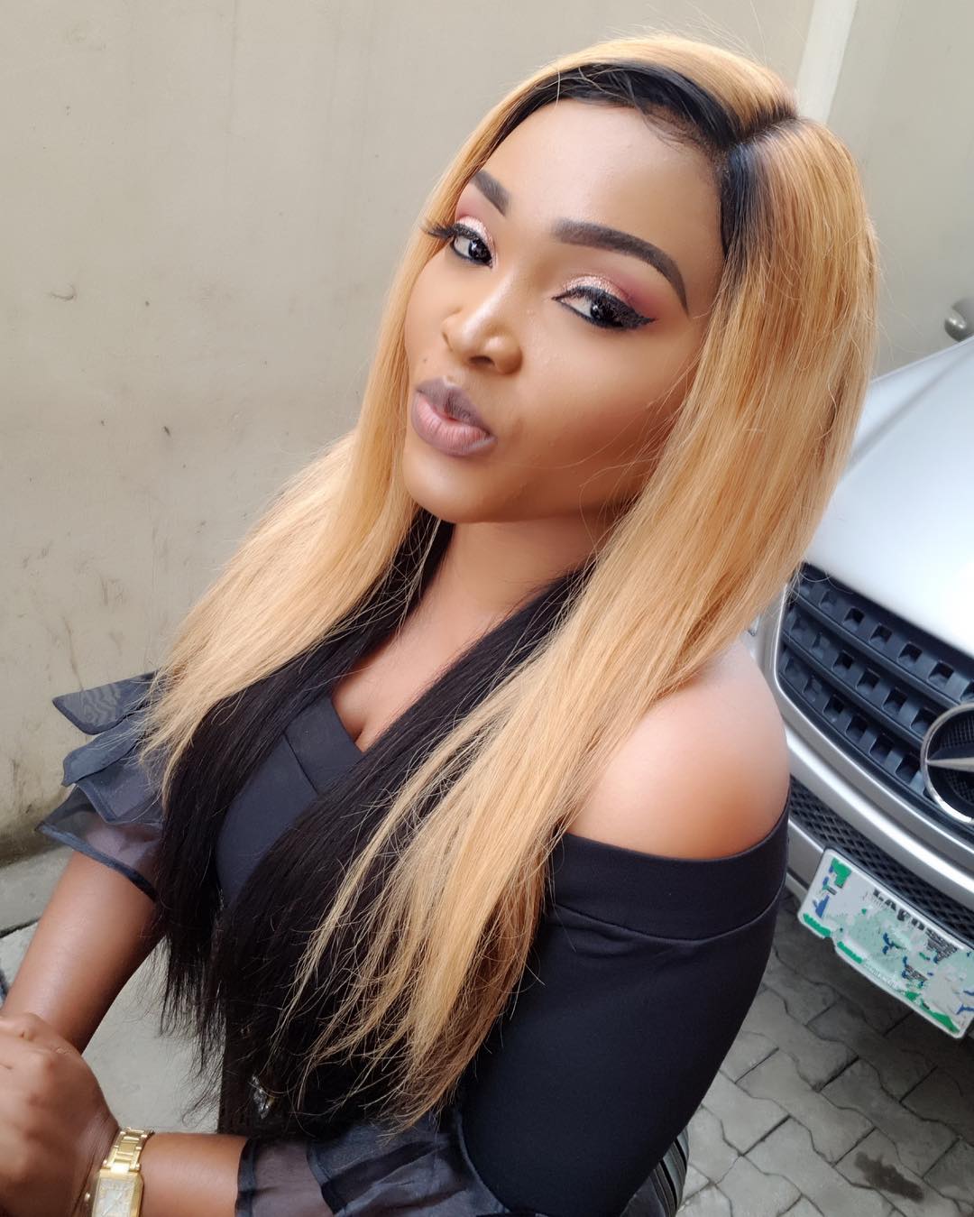 Actress, Mercy Aigbe Looks Beautiful As She Rocks Blonde Hair (Photos)