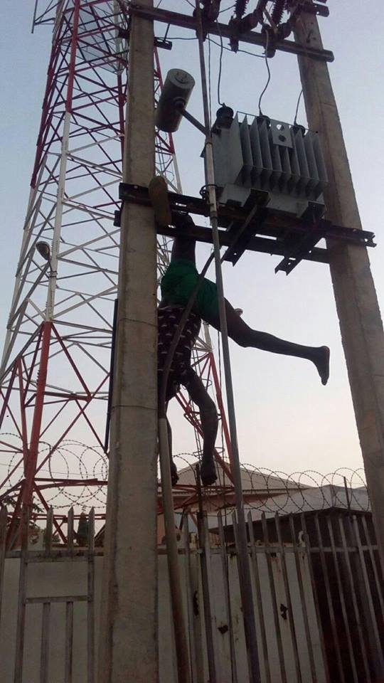 Man Electrocuted While Trying To Steal From Transformer In Kaduna (Photos)