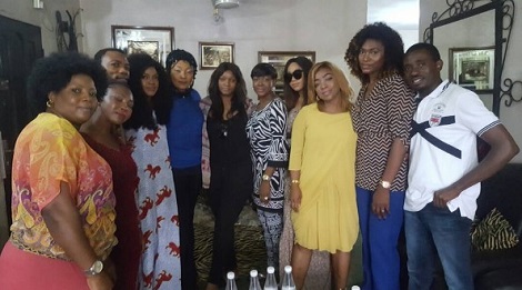 Photo: Nollywood Stars Pay Eucharia Anunobi A Condolence Visit