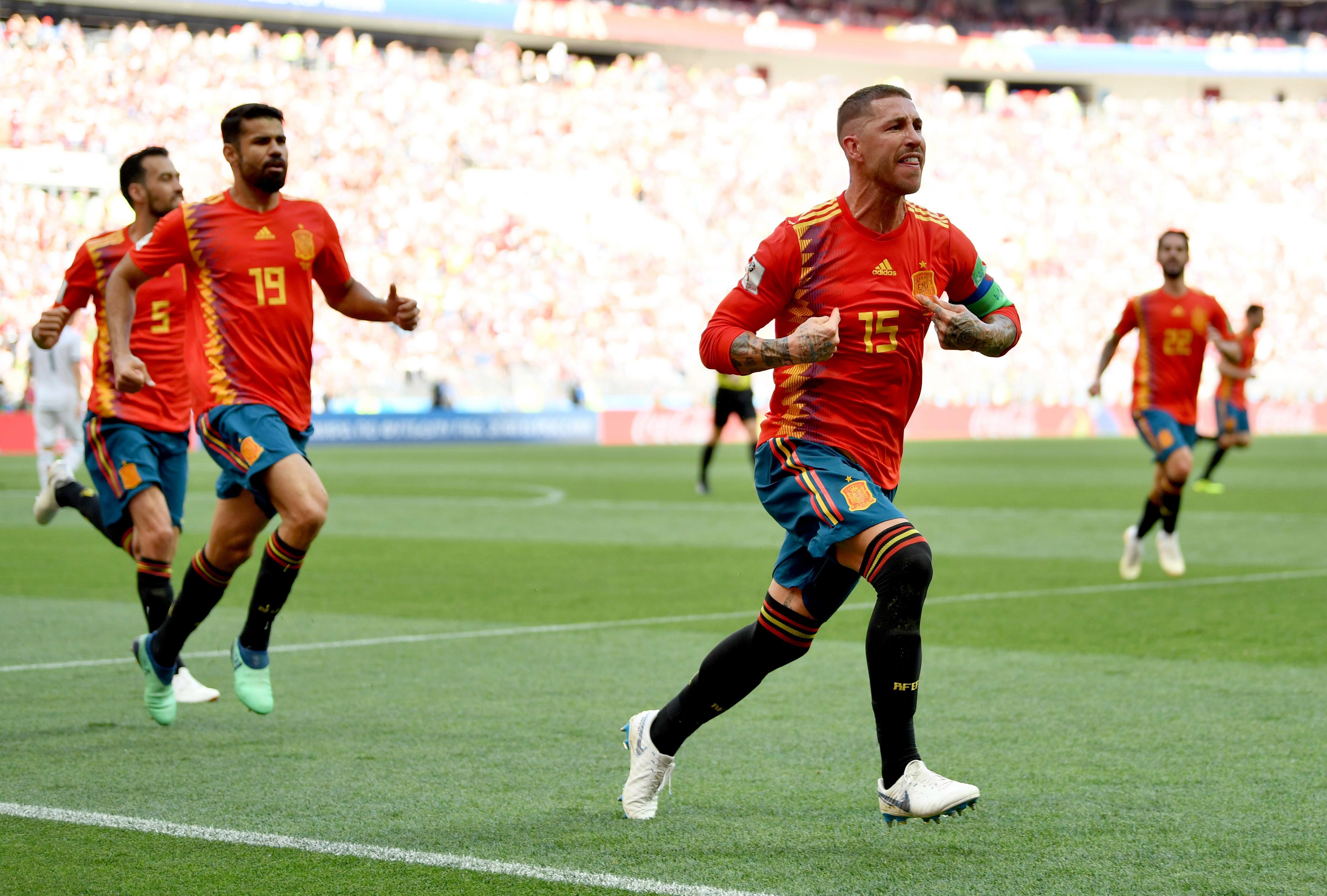 'Celebrating an own goal is just so Sergio Ramos' - Twitter reacts to Spain captain claiming opener against Russia