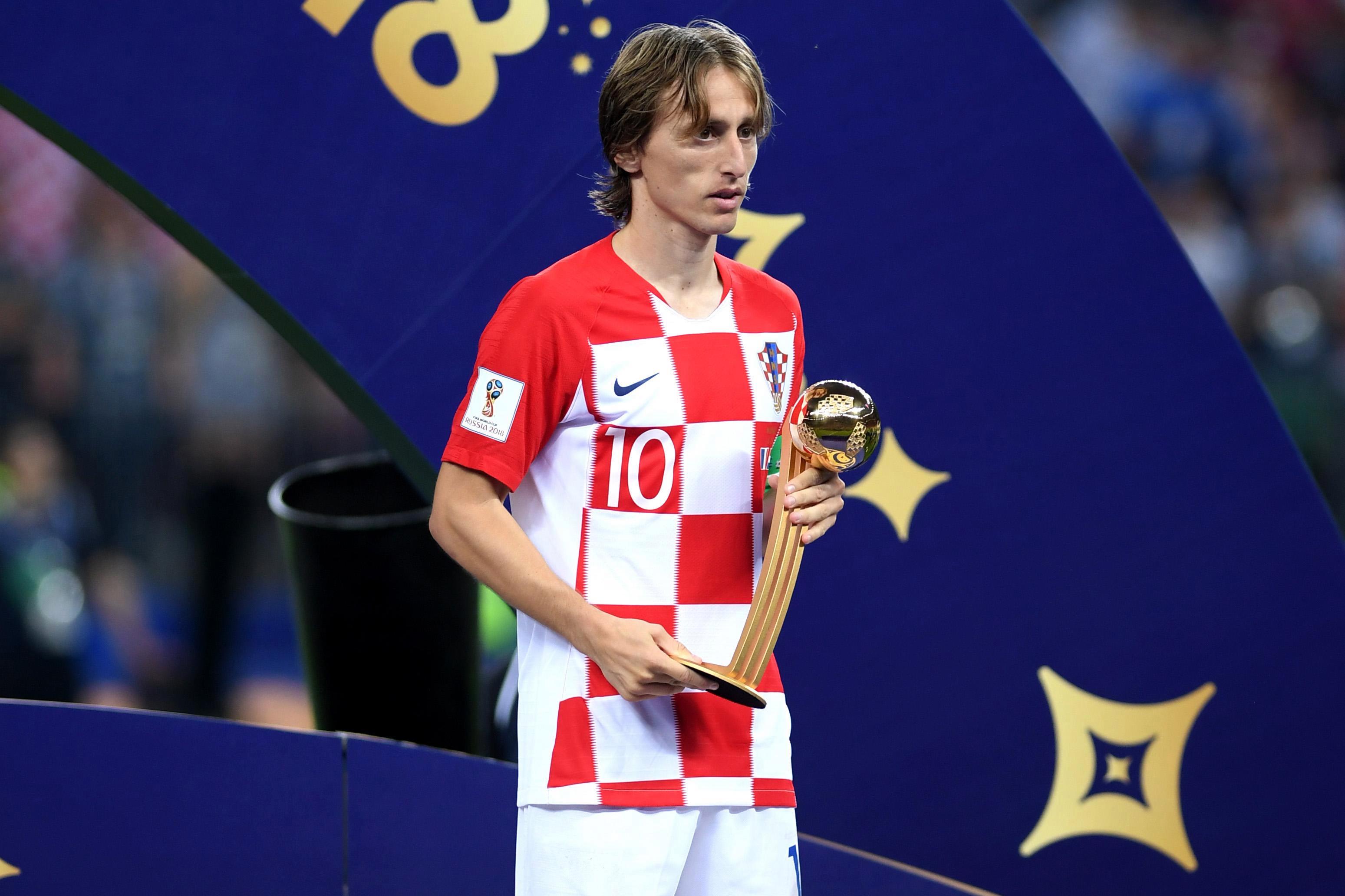 Luka Modric wins the World Cup Golden Ball as best player at tournament