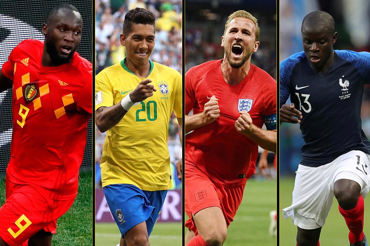 Which club has the most players involved in the 2018 World Cup quarter-finals?