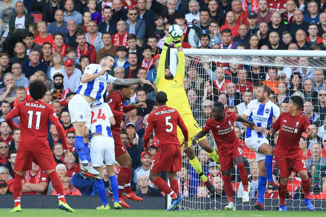 Liverpool 1-0 Brighton: Solitary Mohamed Salah finish secures victory for Reds