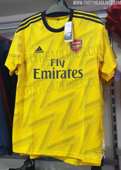 Arsenal 2019/20 away kit: More photos leaked of 'bruised banana' design made famous in the 90s