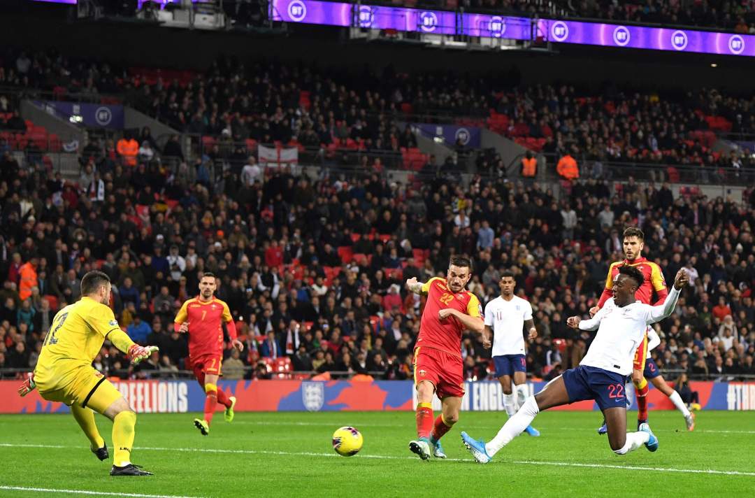 Mason Mount posts hilarious video of Chelsea teammate Tammy Abraham re-watching first England goal