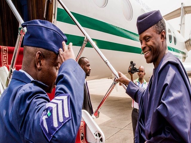 BREAKING: Osinbajo Departs For London To Meet President Buhari