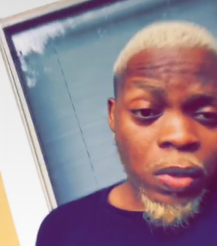 Olamide Shows Off Scary Frontal Facial Blonde Look In The U.S.. Yea Or Nay?