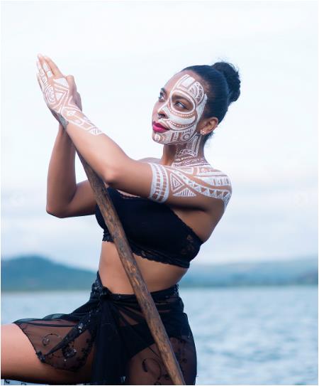 BBN TBoss dazzles As She Poses Topless in New 'River Goddess'-themed Photoshoot