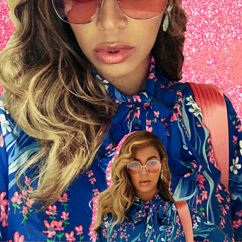 Beyonce Flaunts Hot Curves in Tight Pink Trousers (Photos)