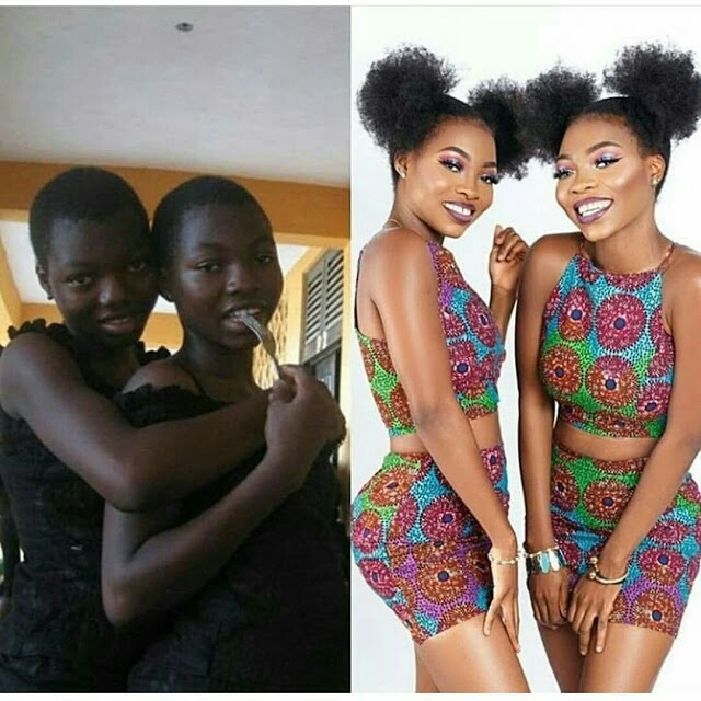 Twins Sister Trend Online Following The Surface of their Childhood Picture