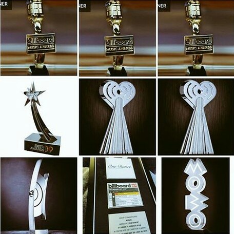 Take A Look At The Beautiful Collage Of All Awards Received By Wizkid This Year (2017)