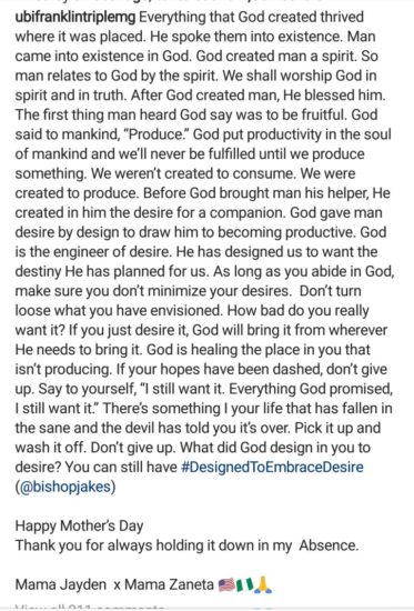 Fans Scold Ubi Franklin For Doing This To His Wife And Babymama