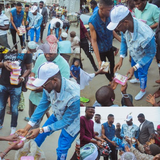 Kiss Daniel Extends His Generosity To Beggars In Lagos (Photos)