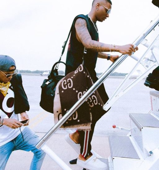 Life Of A Star! Wizkid And Tekno Pictured On-Board Same Private Jet (Photos)
