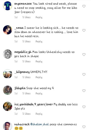 Wizkid, you look Sick, stop smoking' - Fans show concern over Wizkid's new photos