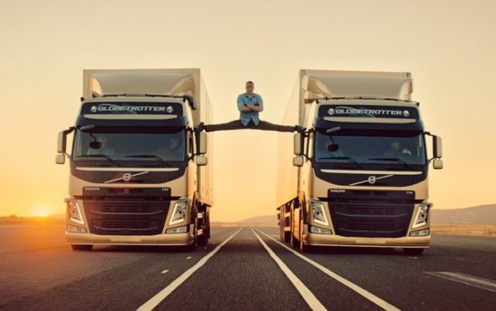 Trending Video Of Jean-claude Van Damme's Epic Split Between Two Reversing Volvo Trucks