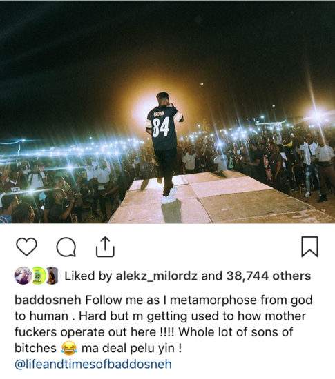 Olamide's New Year Resolution Is To Change From 'god' To 'human'
