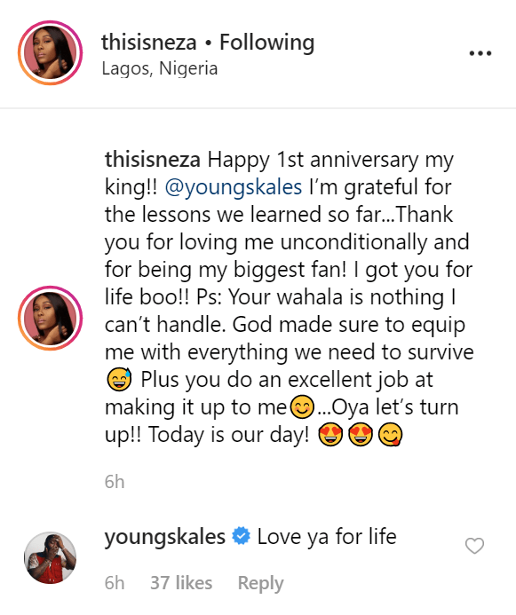 Skales & Girlfriend Neza celebrate 1st Anniversary ❤️