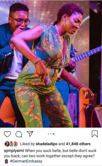 Simi Is Pregnant For Adekunle Gold... Fans Gossip After Sighting Her Bump