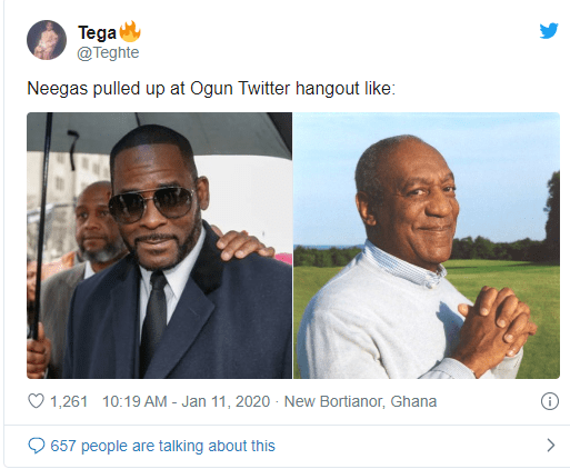 'Oluwa wetin dey sodom and gomoralize' - Twitter users react as #OgunTwitterHangout turned indecent