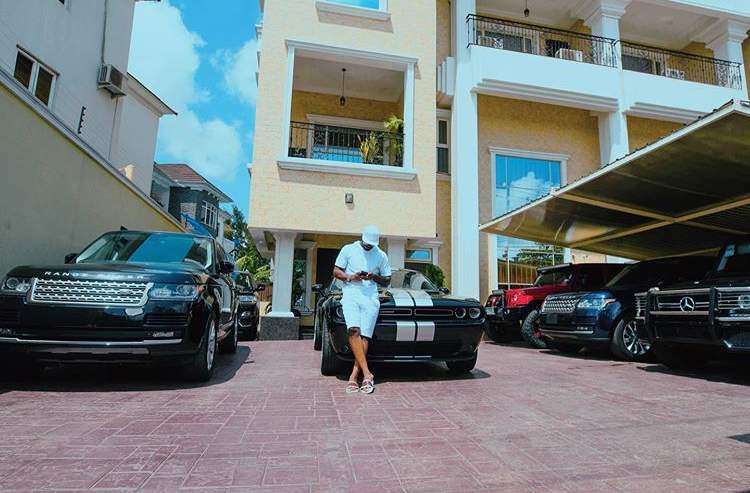 Peter Okoye shares photo of his luxurious cars to motivate his fans