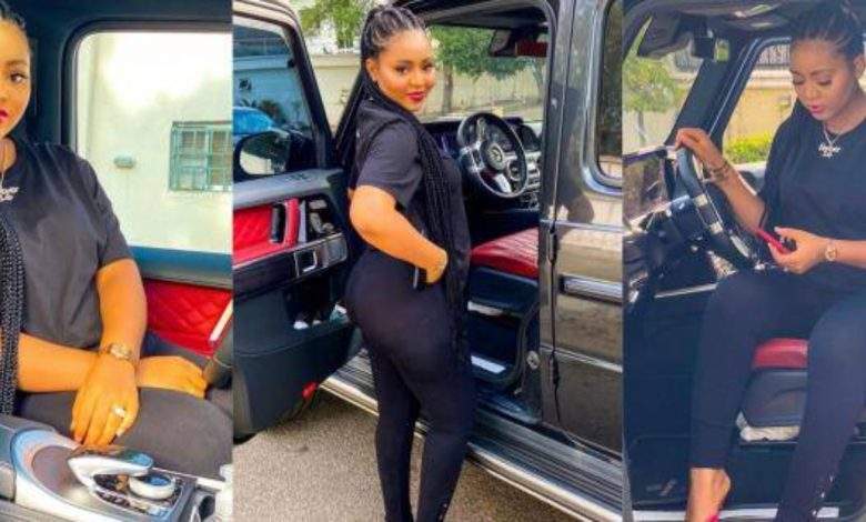 'She's pregnant!' - Fans react as Regina Daniels flaunts her glow in new photos