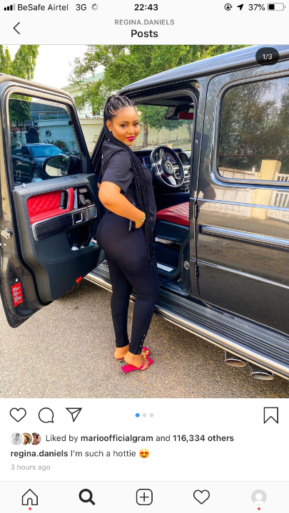 'She's pregnant!' - Fans react as Regina Daniels flaunts her glow in new photos