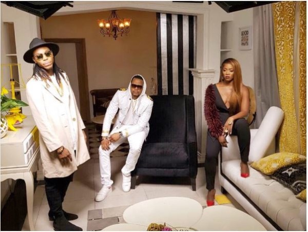 See BTS Photos From Tiwa Savage, DJ Xclusive & Solidstar's Music Video Shoot