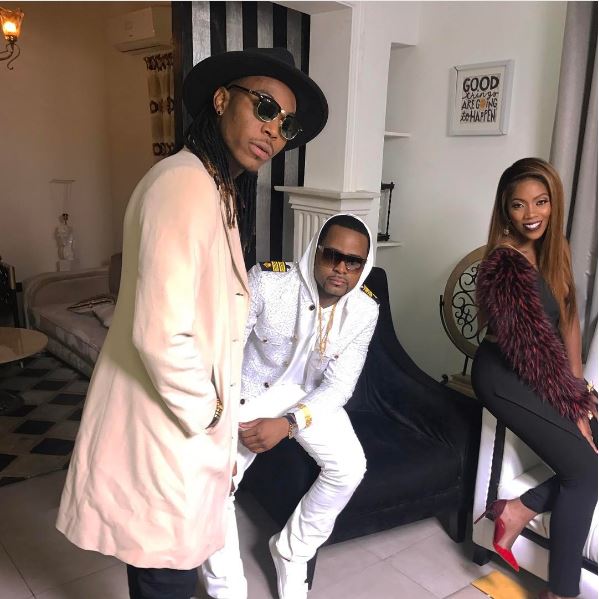 See BTS Photos From Tiwa Savage, DJ Xclusive & Solidstar's Music Video Shoot