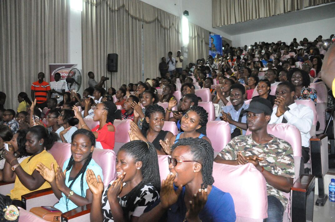 Omotola's Fans can't get enough of her at University of Ghana's Business School (See Photos)