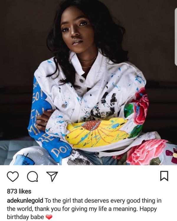 Adekunle Gold's Succinct Birthday Message to Simi Has Got Us In Our Feelings ?
