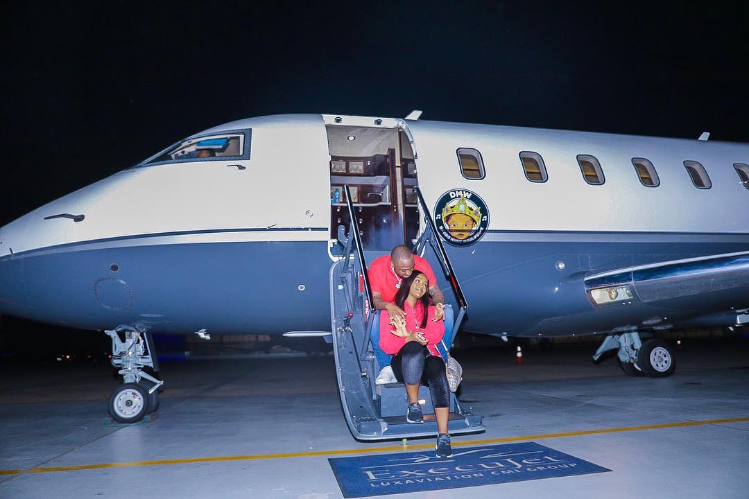 Davido: Air OBO is Making its First Trip... with Chioma on Board ?