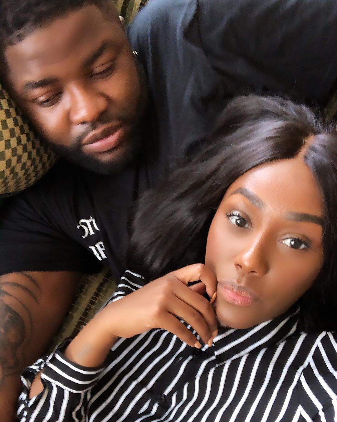 Skales & Girlfriend Neza Cuddle Up in these Photos