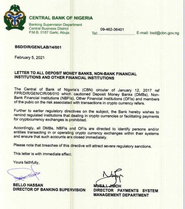 CBN Bans Cryptocurrency Exchange in Nigeria | See How Everyone is Reacting to the News
