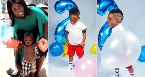 Tiwa Savage Shares Lovely Photos of Son Jamil As He Turns 2