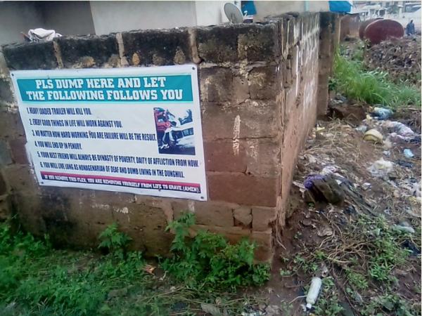 See How People Reacted to 'Banner of Curses' in Ondo State