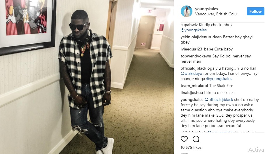 Skales reacts after being accused of hating for ignoring Wizkid's birthday