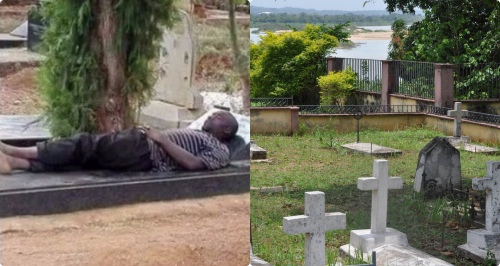 Boy goes crazy after trying to spend 10 nights sleeping in graveyard
