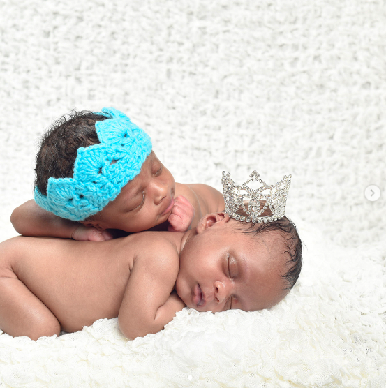Paul Okoye's wife shares adorable new photos of their newborn twins