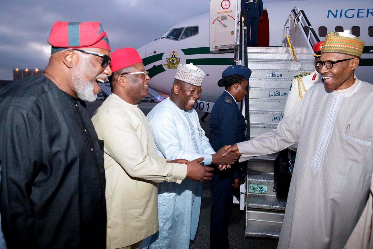 President Buhari Arrives New York For UN General Assembly (Photos)