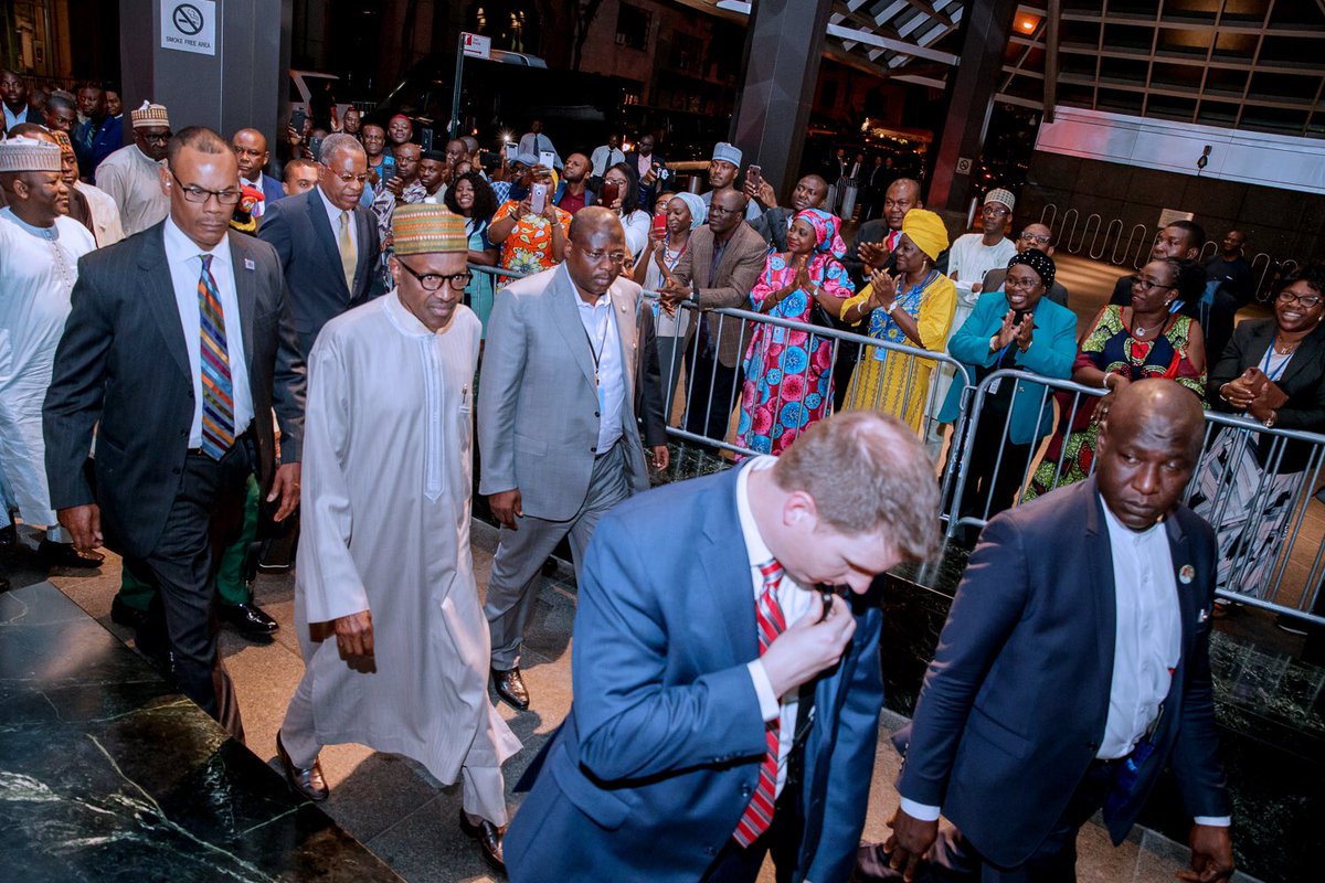 President Buhari Arrives New York For UN General Assembly (Photos)