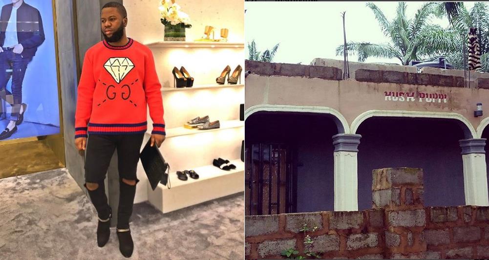 Hushpuppi Shares Photo of School Hostel Named After Him in Auchi Poly