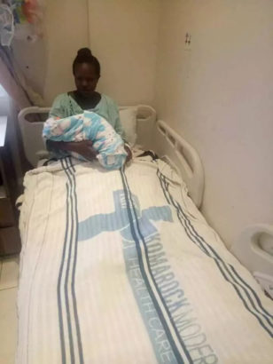 100 shilling Kenyan couple welcome their first baby together